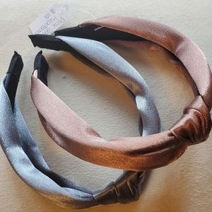 Blue Satin Headband